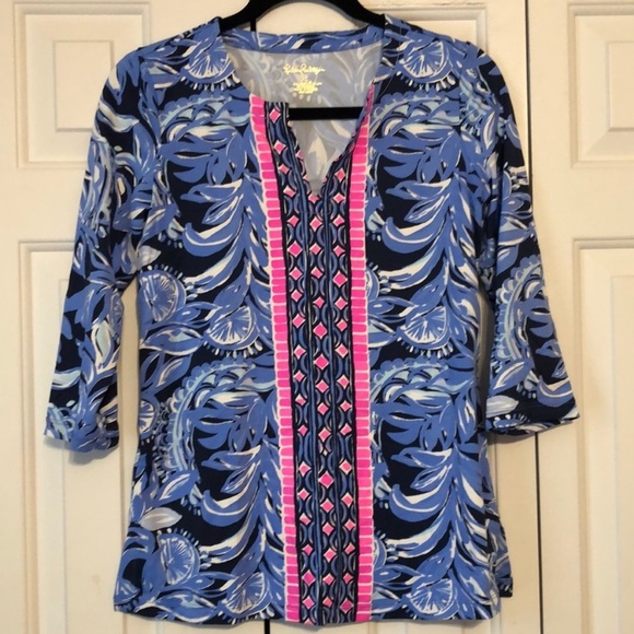 Lilly Pulitzer UPF 50+ Karina Tunic size XS - Picture 2 of 6